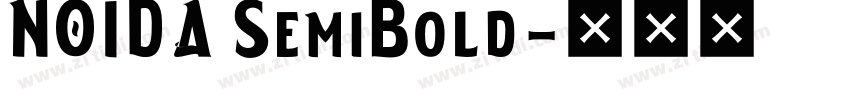 NOIDA SemiBold字体转换